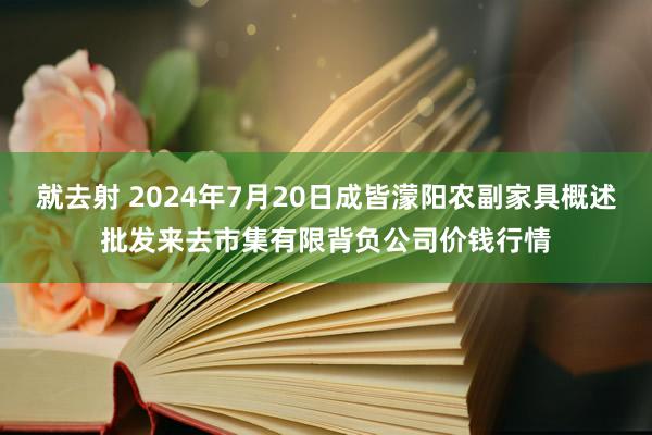 就去射 2024年7月20日成皆濛阳农副家具概述批发来去市集有限背负公司价钱行情