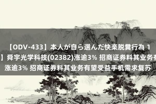 【ODV-433】本人が自ら選んだ快楽脱糞行為 1 神崎まゆみ 【港股通】舜宇光学科技(02382)涨逾3% 招商证券料其业务有望受益手机需求复苏