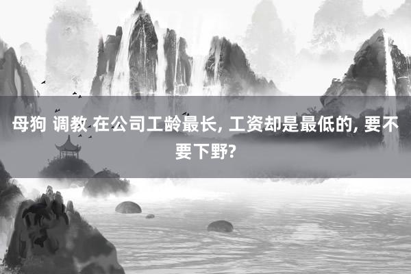 母狗 调教 在公司工龄最长， 工资却是最低的， 要不要下野?