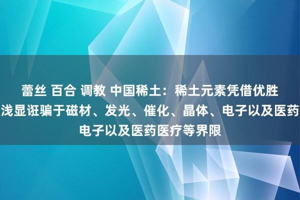 蕾丝 百合 调教 中国稀土：稀土元素凭借优胜的性能，被浅显诳骗于磁材、发光、催化、晶体、电子以及医药医疗等界限